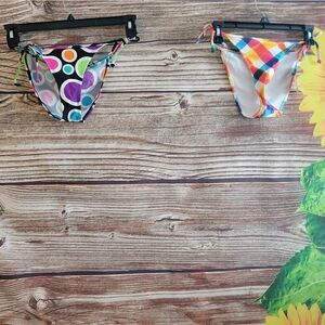 Bamboo Island bikini Bottoms set of (2) small NWT